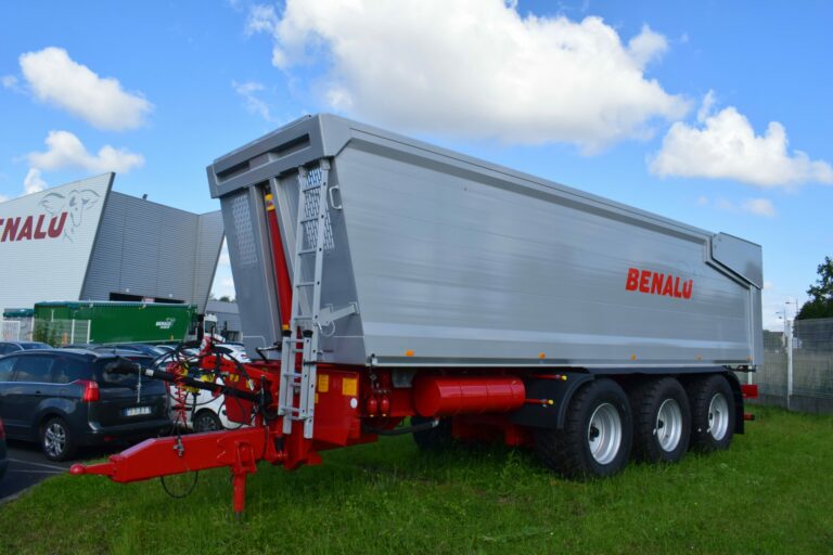 Semi-remorque benne agricole aluminium Benalu Agrialu